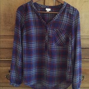 Plaid blouse